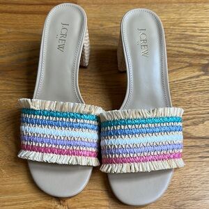 J. Crew Women's Multicolor Woven Sandals NWOT